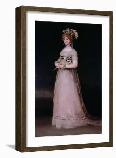 Portrait of Maria Theresa De Bourbon Y Vallabriga, the Condesa De Chinchon, 1801-Francisco de Goya-Framed Giclee Print