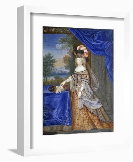 Portrait of Maria Theresa in a Polish Costume by Joseph Werner-null-Framed Giclee Print