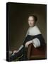 Portrait of Maria Van Strijp-Johannes Cornelisz Verspronck-Stretched Canvas