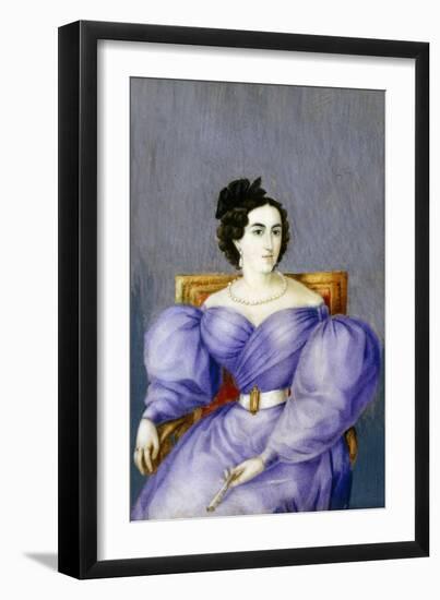 Portrait of Mariana De Carcelen Y Larrea, Marquesa of Solanda-null-Framed Premium Giclee Print