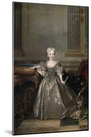 Portrait of Mariana Victoria of Spain , 1724-Nicolas de Largilliere-Mounted Giclee Print