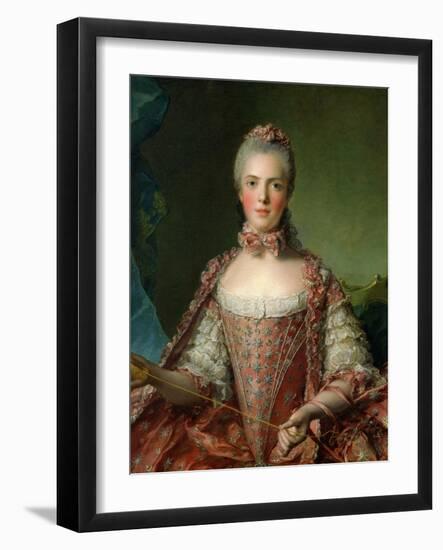 Portrait of Marie Adelaide 1756-Jean-Marc Nattier-Framed Giclee Print