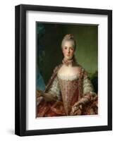 Portrait of Marie Adelaide 1756-Jean-Marc Nattier-Framed Premium Giclee Print