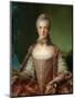 Portrait of Marie Adelaide 1756-Jean-Marc Nattier-Mounted Premium Giclee Print