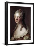 Portrait of Marie Adelaide of France known as Madame Adelaide by Jean-Marc Nattier-null-Framed Giclee Print