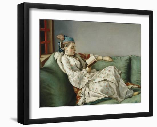 Portrait of Marie Adelaide of France-Jean-Etienne Liotard-Framed Giclee Print