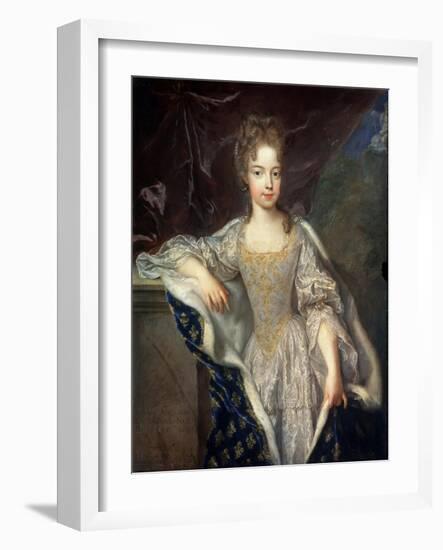 Portrait of Marie-Adelaide of Savoy, 1697-François de Troy-Framed Giclee Print