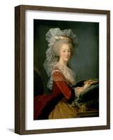 Portrait of Marie Antoinette (1755-93)-Elisabeth Louise Vigee-LeBrun-Framed Giclee Print