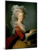 Portrait of Marie Antoinette (1755-93)-Elisabeth Louise Vigee-LeBrun-Mounted Giclee Print