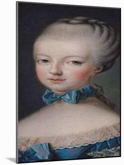 Portrait of Marie-Antoinette de Habsbourg-Lorraine after the Painting by Joseph Ducreux 1770-Jean Baptiste Charpentier-Mounted Giclee Print