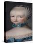 Portrait of Marie-Antoinette de Habsbourg-Lorraine after the Painting by Joseph Ducreux 1770-Jean Baptiste Charpentier-Stretched Canvas