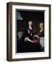 Portrait of Marie Antoinette in Deep Mourning in Prison by Anne Flore Millet-null-Framed Giclee Print