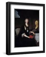 Portrait of Marie Antoinette in Deep Mourning in Prison by Anne Flore Millet-null-Framed Giclee Print