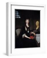 Portrait of Marie Antoinette in Deep Mourning in Prison by Anne Flore Millet-null-Framed Giclee Print