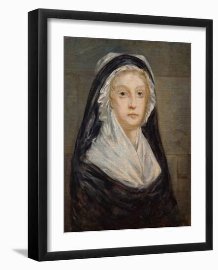 Portrait of Marie Antoinette in Prison-null-Framed Giclee Print