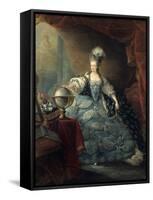 Portrait of Marie Antoinette, Queen of France by Jean-Baptiste Andre Gautier-Dagoty-null-Framed Stretched Canvas