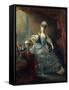 Portrait of Marie Antoinette, Queen of France by Jean-Baptiste Andre Gautier-Dagoty-null-Framed Stretched Canvas