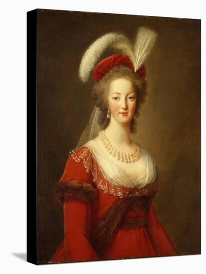 Portrait of Marie Antoinette, Queen of France-Elisabeth Louise Vigee-LeBrun-Stretched Canvas