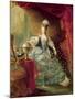 Portrait of Marie Antoinette Queen of France-Jacques Fabien Gautier d'Agoty-Mounted Giclee Print