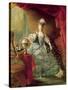 Portrait of Marie Antoinette Queen of France-Jacques Fabien Gautier d'Agoty-Stretched Canvas