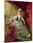 Portrait of Marie Antoinette Queen of France-Jacques Fabien Gautier d'Agoty-Mounted Giclee Print