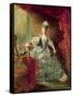 Portrait of Marie Antoinette Queen of France-Jacques Fabien Gautier d'Agoty-Framed Stretched Canvas