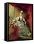 Portrait of Marie Antoinette Queen of France-Jacques Fabien Gautier d'Agoty-Framed Stretched Canvas