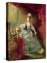 Portrait of Marie Antoinette Queen of France-Jacques Fabien Gautier d'Agoty-Stretched Canvas