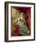 Portrait of Marie Antoinette Queen of France-Jacques Fabien Gautier d'Agoty-Framed Premium Giclee Print