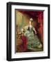 Portrait of Marie Antoinette Queen of France-Jacques Fabien Gautier d'Agoty-Framed Premium Giclee Print