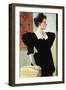 Portrait of Marie Breunig-Gustav Klimt-Framed Art Print