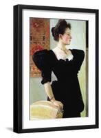 Portrait of Marie Breunig-Gustav Klimt-Framed Art Print