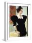 Portrait of Marie Breunig-Gustav Klimt-Framed Art Print