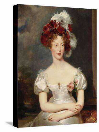 Portrait of Marie-Caroline, Duchesse de Berry, c.1825-Thomas Lawrence-Stretched Canvas