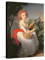 Portrait of Marie-Christine of Bourbon-Naples (1779-1849)-Elisabeth Louise Vigee-LeBrun-Stretched Canvas