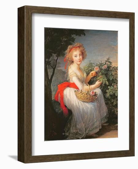 Portrait of Marie-Christine of Bourbon-Naples (1779-1849)-Elisabeth Louise Vigee-LeBrun-Framed Giclee Print