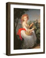 Portrait of Marie-Christine of Bourbon-Naples (1779-1849)-Elisabeth Louise Vigee-LeBrun-Framed Giclee Print