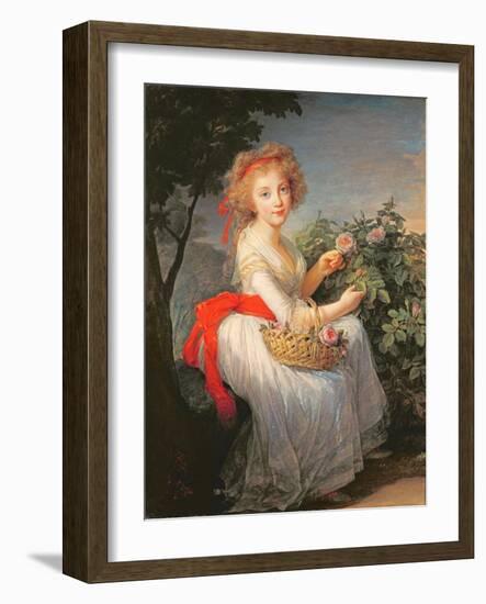 Portrait of Marie-Christine of Bourbon-Naples (1779-1849)-Elisabeth Louise Vigee-LeBrun-Framed Giclee Print