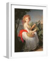 Portrait of Marie-Christine of Bourbon-Naples (1779-1849)-Elisabeth Louise Vigee-LeBrun-Framed Giclee Print