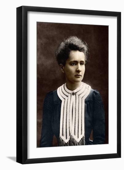 Portrait of Marie Curie 1867-1934-Eugene Pirou-Framed Giclee Print