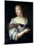 Portrait of Marie De Rabutin-Chantal, Madame De Sevigne (1626-96)-Claude Lefebvre-Mounted Giclee Print