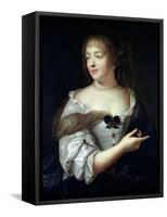 Portrait of Marie De Rabutin-Chantal, Madame De Sevigne (1626-96)-Claude Lefebvre-Framed Stretched Canvas