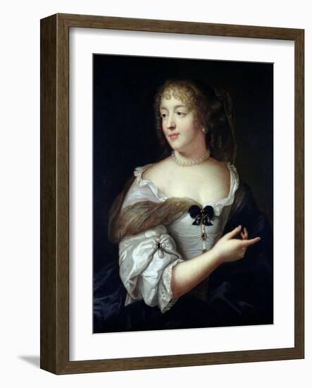 Portrait of Marie De Rabutin-Chantal, Madame De Sevigne (1626-96)-Claude Lefebvre-Framed Giclee Print