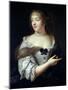 Portrait of Marie De Rabutin-Chantal, Madame De Sevigne (1626-96)-Claude Lefebvre-Mounted Giclee Print