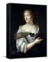 Portrait of Marie De Rabutin-Chantal, Madame De Sevigne (1626-96)-Claude Lefebvre-Framed Stretched Canvas