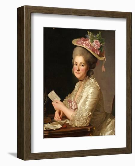 Portrait of Marie Emilie Cuivilliers, Née Boucher, 1779-Alexander Roslin-Framed Giclee Print