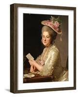 Portrait of Marie Emilie Cuivilliers, Née Boucher, 1779-Alexander Roslin-Framed Giclee Print