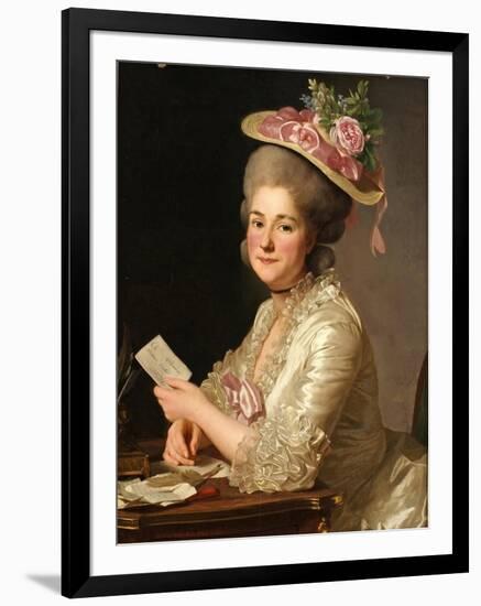 Portrait of Marie Emilie Cuivilliers, Née Boucher, 1779-Alexander Roslin-Framed Giclee Print