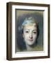 Portrait of Marie Fel 1757-Maurice Quentin de La Tour-Framed Premium Giclee Print