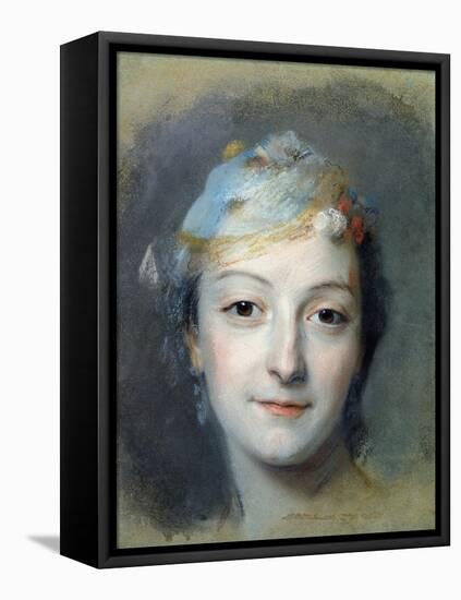 Portrait of Marie Fel 1757-Maurice Quentin de La Tour-Framed Stretched Canvas